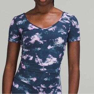 Lululemon Align Tee Tie Dye Multi Color - Women’s Size 4